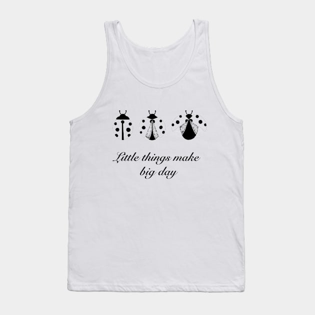 Hand drawn Ladybugs with quote Tank Top by jitkaegressy